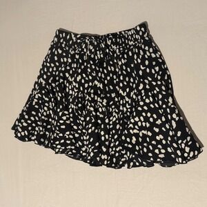 Women's Entro Black Skirt w/ White Detailing Size Small